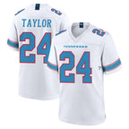 T.Titans #24 Alontae Taylor Player White 2026 Game Home Gdoa Stitched Jerseys
