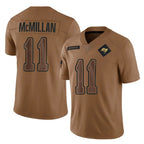 TB.Buccaneers #11 Jalen McMillan Player Brown Limited Salute To Service Home Game Gdoa Stitched Jerseys