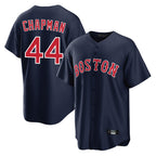 B.Red Sox #44 Aroldis Chapman Player Navy Home Game Gdoa Stitched Jerseys