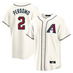 A.Diamondbacks #2 Geraldo Perdomo Player Cream Home Game Gdoa Stitched Jerseys