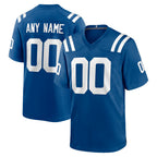 Custom IN.Colts Royal Home Game Any Name & Numbers Gdoa Stitched Jerseys