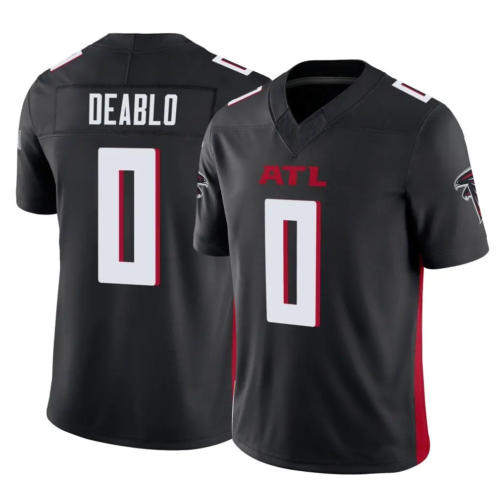 A.Falcons #0 Divine Deablo Player Black Vapor F.U.S.E. Limited Home Game Gdoa Stitched Jerseys