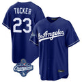 LA.Dodgers #23 Kyle Tucker Player Royal World Series Meet Game Fdoa Stitched Jerseys