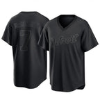 D.Tigers #7 Kevin McGonigle Player Black T-shirt Home Game Gdoa Stitched Jerseys