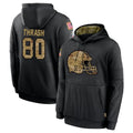 C.Browns #80 Jamari Thrash Player Black Salute to Service Pullover Hoodies Limited Gdoa Stitched Jerseys