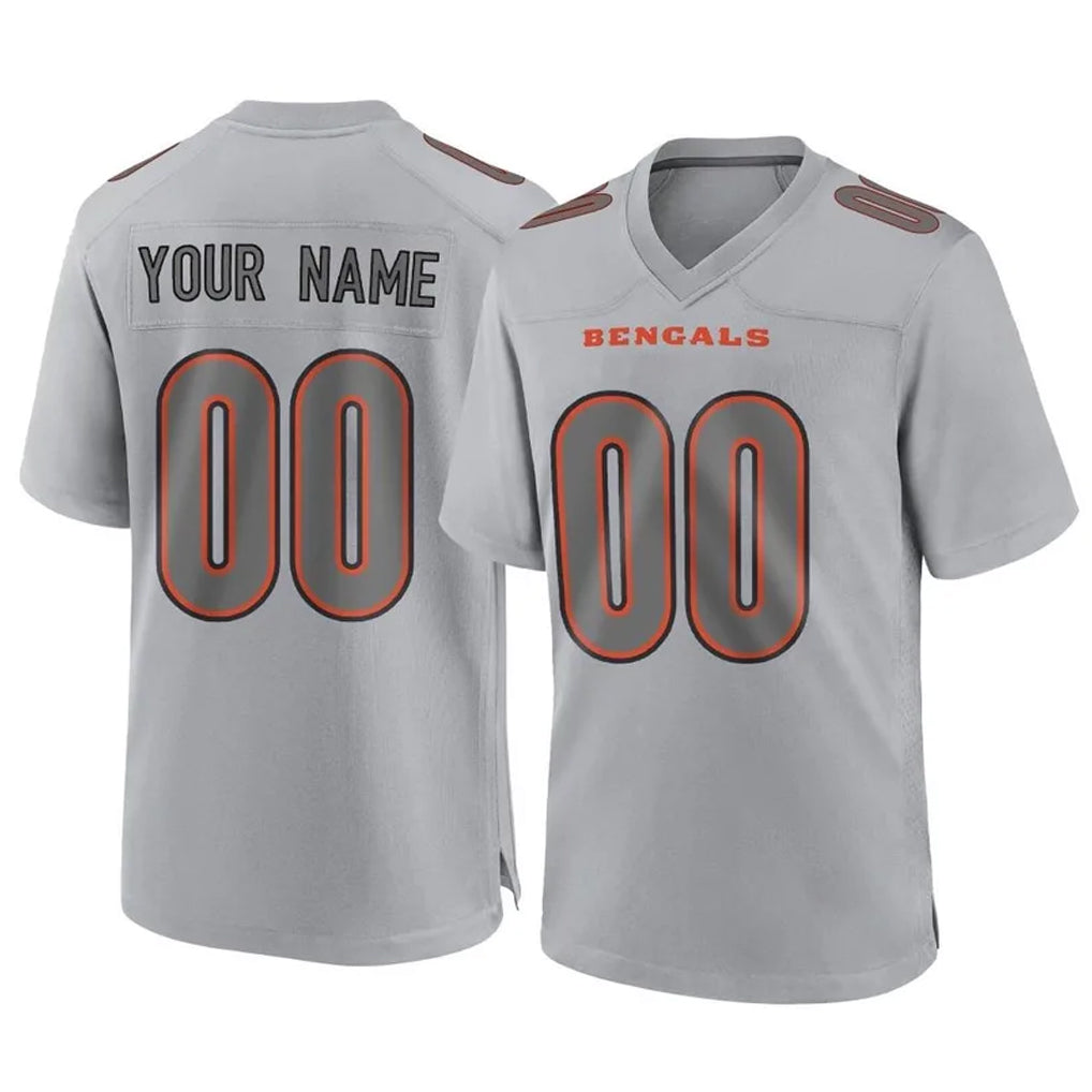 Custom C.Bengals Gray Atmosphere Fashion Game Any Name & Numbers Gdoa Stitched Jerseys