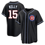 C.Cubs #15 Carson Kelly Player Black Fashion Out Game Gdoa Stitched Jerseys