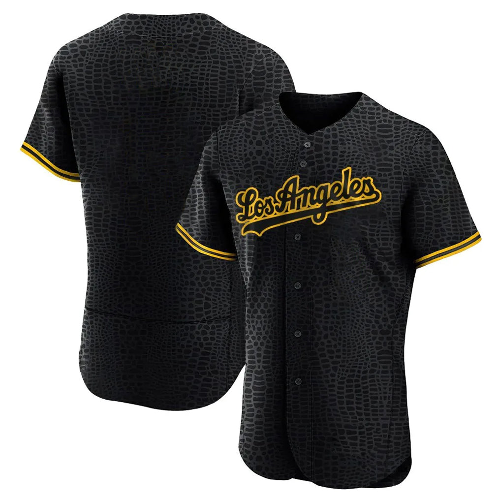 LA.Dodgers ## Dodgers Blank Player Black Snake Skin City Limited Elite Home Fdoa Stitched Jerseys