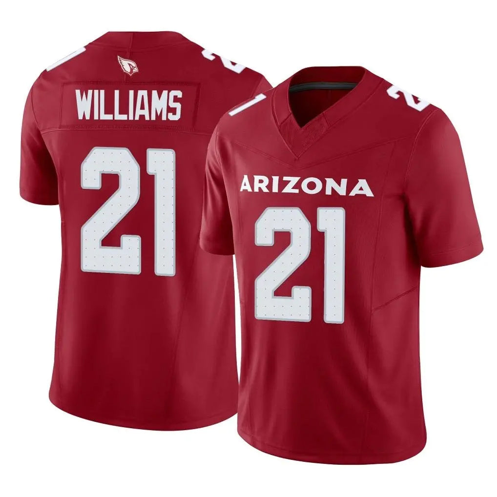 A.Cardinals #21 Garrett Williams Player Cardinal Vapor F.U.S.E. Limited Home Game Gdoa Stitched Jerseys
