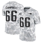 NE.Patriots #66 Will Campbell Player Arctic Camo Salute To Service Limited Game Gdoa Stitched Jerseys
