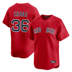 B.Red Sox #36 Triston Casas Player Red Limited Home Game Gdoa Stitched Jerseys