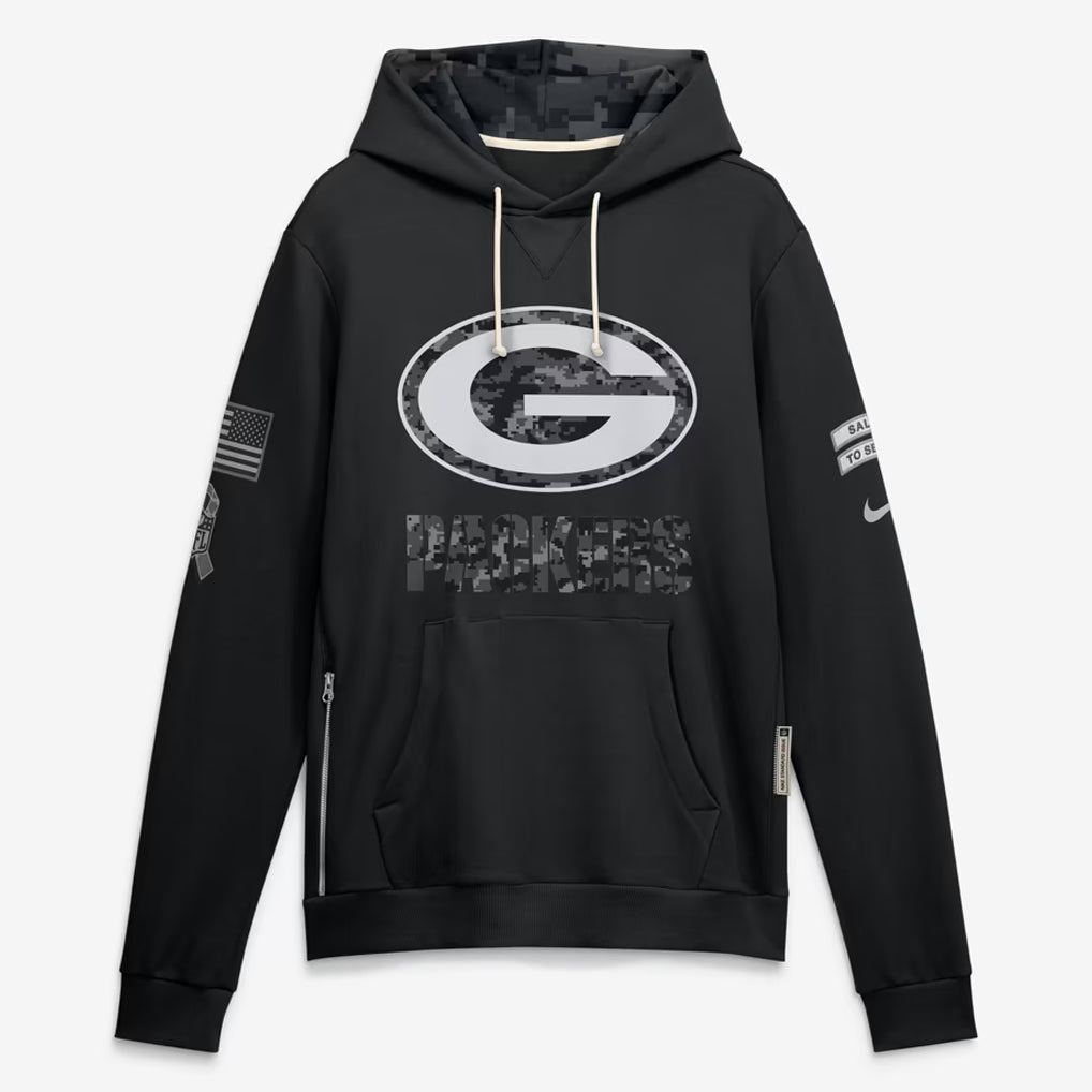 GB.Packers 2026 Black Logo Pullover Hoodies Limited Game Gdoa Stitched Jerseys