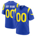 Custom LA.Rams Royal Limited Home Game Any Name & Numbers Gdoa Stitched Jerseys