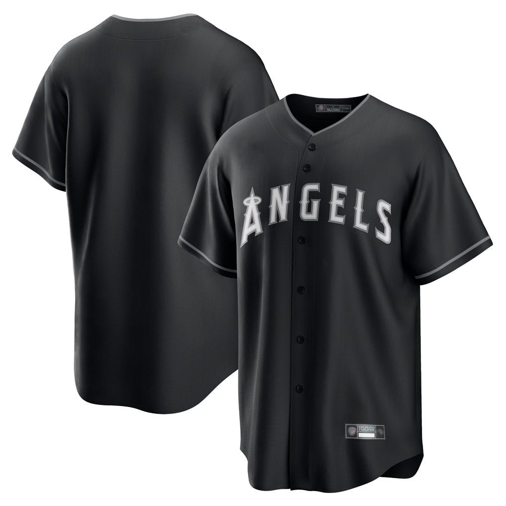 LA.Angels ## Angels Blank Player Black Lights Out Fashion T-shirt Fdoa Stitched Jerseys