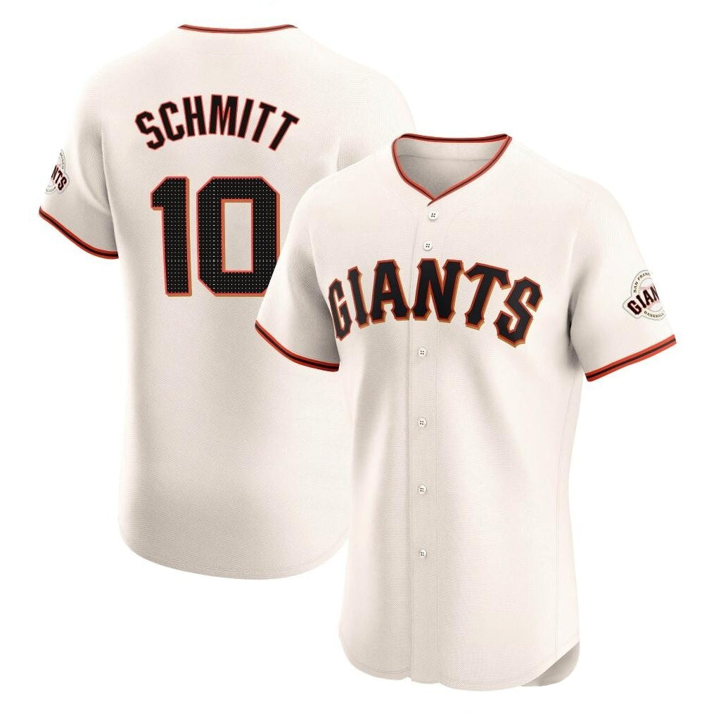 SF.Giants #10 Casey Schmitt Player Cream Home Limited Elite Fdoa Stitched Jerseys