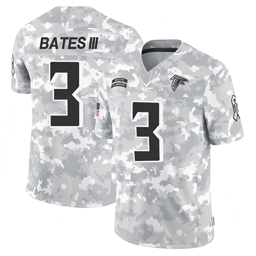 A.Falcons #3 Jessie Bates III Player Camo Salute to Service Limited Gdoa Stitched Jerseys