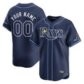 Custom T.Bay Rays Navy Limited Home Game Any Name & Number Gdoa Stitched Jerseys