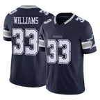 D.Cowboys #33 Javonte Williams Player Navy Limited Vapor F.U.S.E. Home Game Gdoa Stitched Jerseys