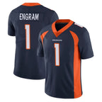 D.Broncos #1 Evan Engram Player Navy Vapor Untouchable Limited Game Gdoa Stitched Jerseys