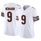 C.Bears #9 Jim McMahon Player White Vapor F.U.S.E. Limited Home Game Gdoa Stitched Jerseys
