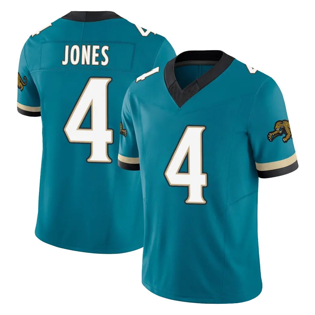 J.Jaguars #4 Jarrian Jones Player Teal Prowler Throwback Vapor F.U.S.E. Limited Home Game Gdoa Stitched Jerseys