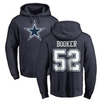 D.Cowboys #52 Tyler Booker Player Navy Pullover Hoodies Limited Gdoa Stitched Jerseys