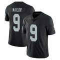 LV.Raiders #9 Jalen Nailor Player Black Limited Vapor Untouchable Home Game Gdoa Stitched Jerseys