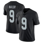 LV.Raiders #9 Jalen Nailor Player Black Limited Vapor Untouchable Home Game Gdoa Stitched Jerseys