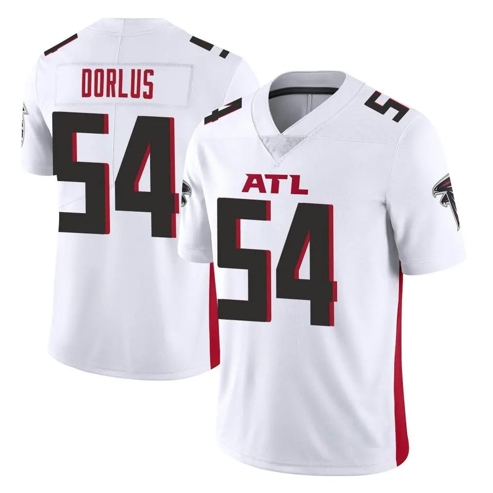 A.Falcons #54 Brandon Dorlus Player White Vapor Untouchable Limited Home Game Gdoa Stitched Jerseys