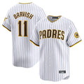 S.Diego Padres #11 Yu Darvish Player White Home Limited Fdoa Stitched Jerseys