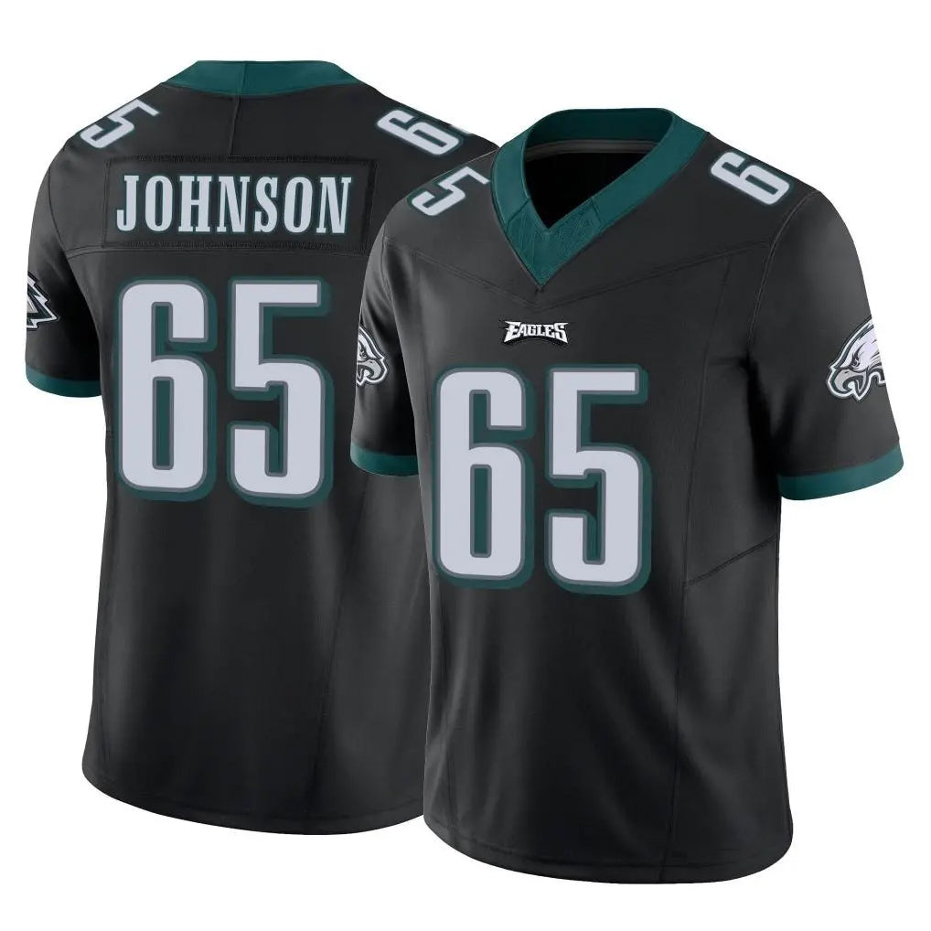 P.Eagles #65 Lane Johnson Player Black Limited Vapor F.U.S.E. Home Game Gdoa Stitched Jerseys