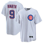 C.Cubs #9 Miguel Amaya Player White Game Home Gdoa Stitched Jerseys