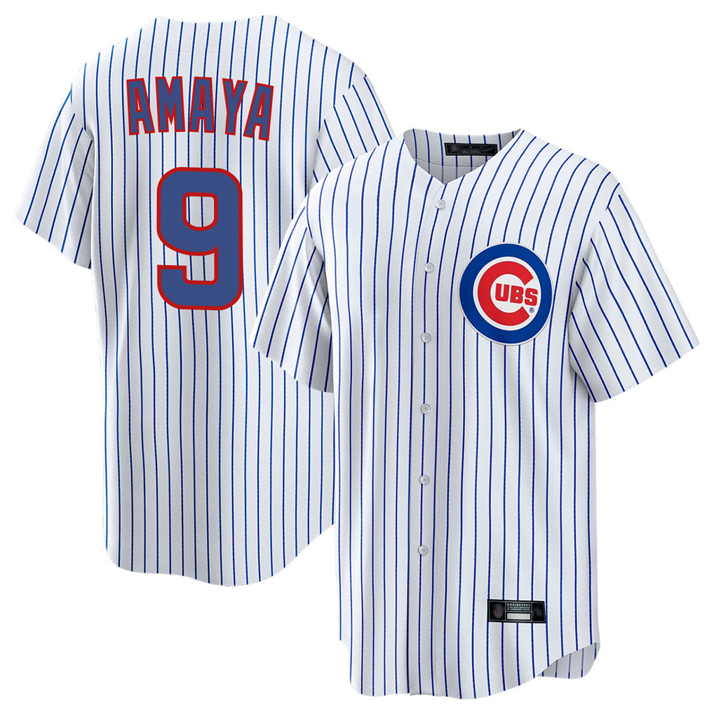 C.Cubs #9 Miguel Amaya Player White Game Home Gdoa Stitched Jerseys