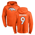 D.Broncos #9 Talanoa Hufanga Player Orange Pullover Hoodie Limited Gdoa Stitched Jerseys
