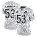LA.Rams #53 Nate Landman Player Arctic Camo Salute To Service Limited Game Gdoa Stitched Jerseys