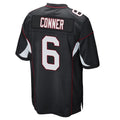 A.Cardinals #6 James Conner Player Black Home Game Gdoa Stitched Jerseys