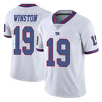 NY.Giants #19 Jameis Winston Player White Color Rush Home Game Gdoa Stitched Jerseys
