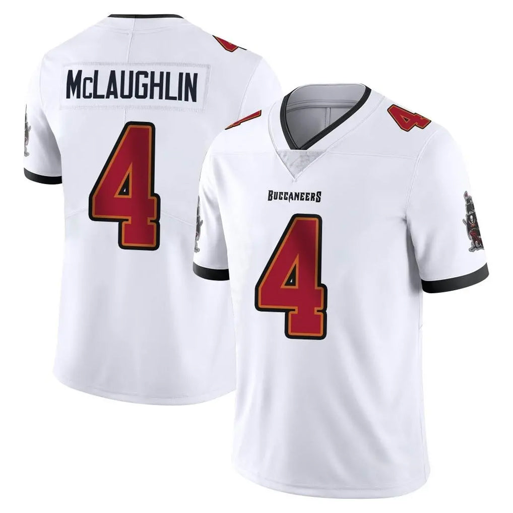 TB.Buccaneers #4 Chase McLaughlin Player White Limited Vapor Untouchable Home Game Gdoa Stitched Jerseys