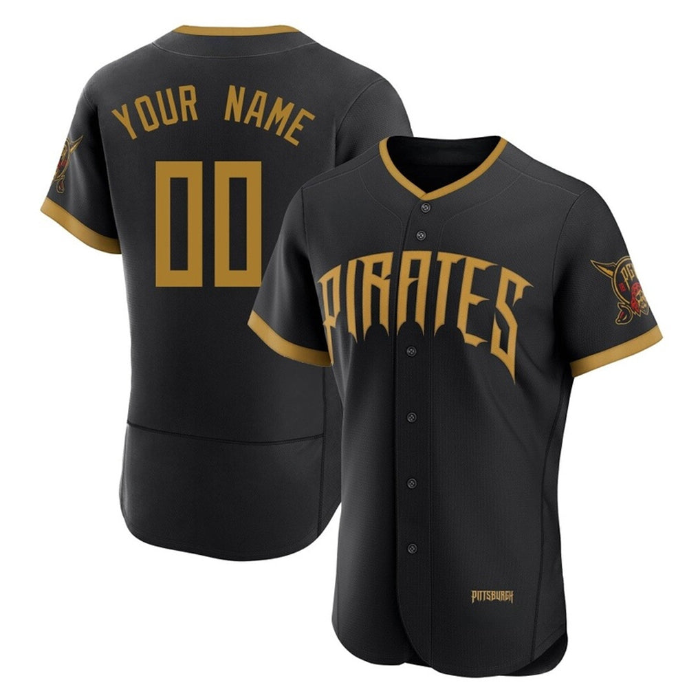 Custom P.Pirates Black 2026 City Connect Limited Elite Home Game Any Name & Number Gdoa Stitched Jerseys