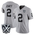 LV.Raiders #2 Ashton Jeanty Player Gray 2026 Vapor Limited Home Game Gdoa Stitched Jerseys