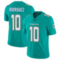 M.Dolphins #10 Jacob Rodriguez Player Aqua Limited Vapor Untouchable Home Game Gdoa Stitched Jerseys