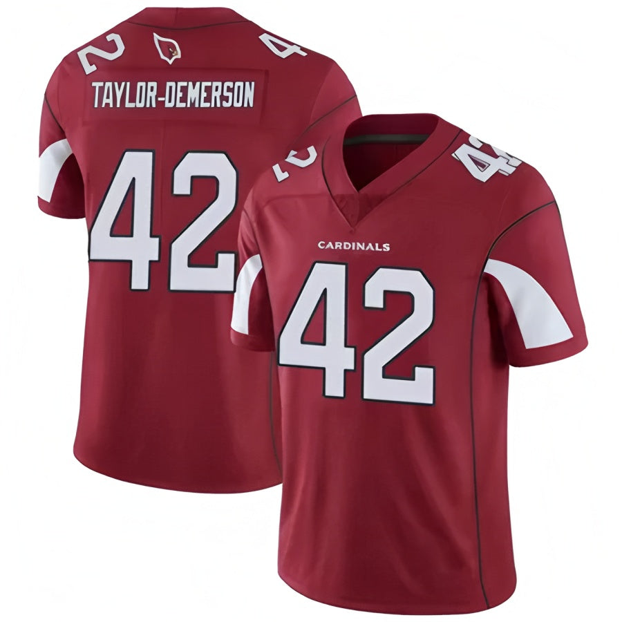 A.Cardinals #42 Dadrion Taylor-Demerson Player Red Limited Gdoa Stitched Jerseys