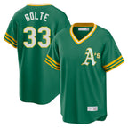 Athletics #33 Henry Bolte Player Kelly Green Cooperstown Collection T-shirt Game Gdoa Stitched Jerseys