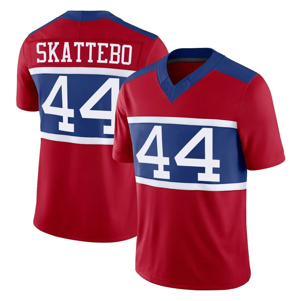 NY.Giants #44 Cam Skattebo Player Red Century Vapor F.U.S.E. Home Game Gdoa Stitched Jerseys