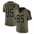 J.Jaguars #85 Brenton Strange Player Olive Salute To Service Limited Game Gdoa Stitched Jerseys