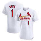 St. Louis Cardinals #1 Ozzie Smith Player White Home Limited Elite Fdoa Stitched Jerseys