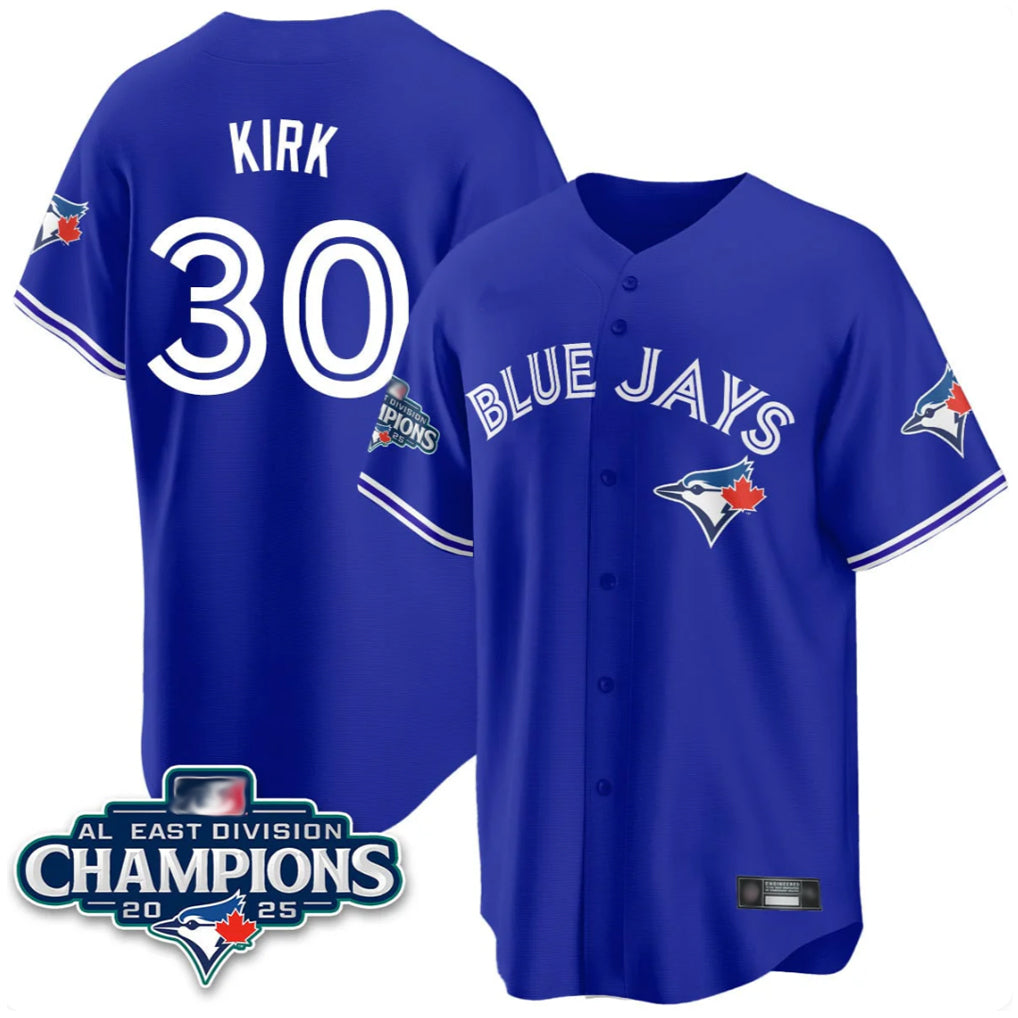 T.Blue Jays #30 Alejandro Kirk Player Royal AL East Division All Fdoa Stitched Jerseys