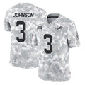M.Dolphins #3 Chris Johnson Player Arctic Camo Salute To Service Limited Game Gdoa Stitched Jerseys