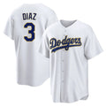 LA.Dodgers #3 Edwin D¨ªaz Player Gold White 2026 Collection Stadium Game Fdoa Stitched Jerseys