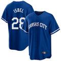 KC.Royals #28 Kyle Isbel Player Royal Game Home Gdoa Stitched Jerseys